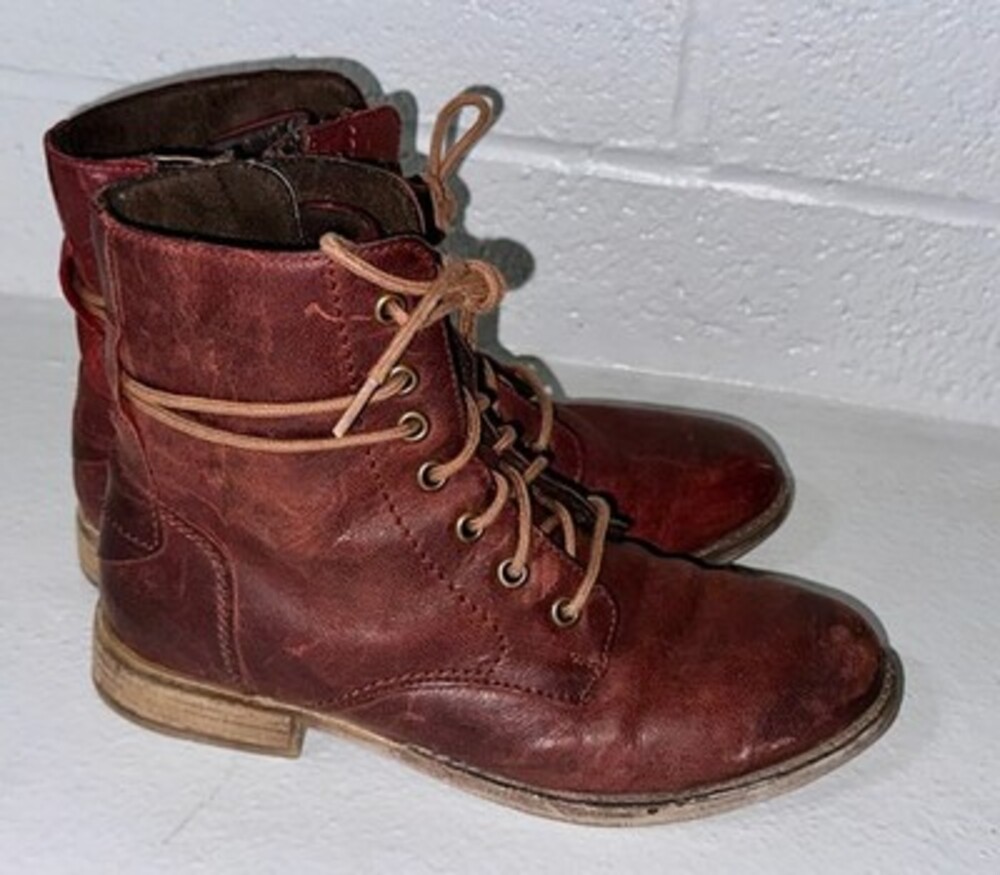 Josef Seibel Sienna Leather Boots, Deep Red, Women's 6.5/7